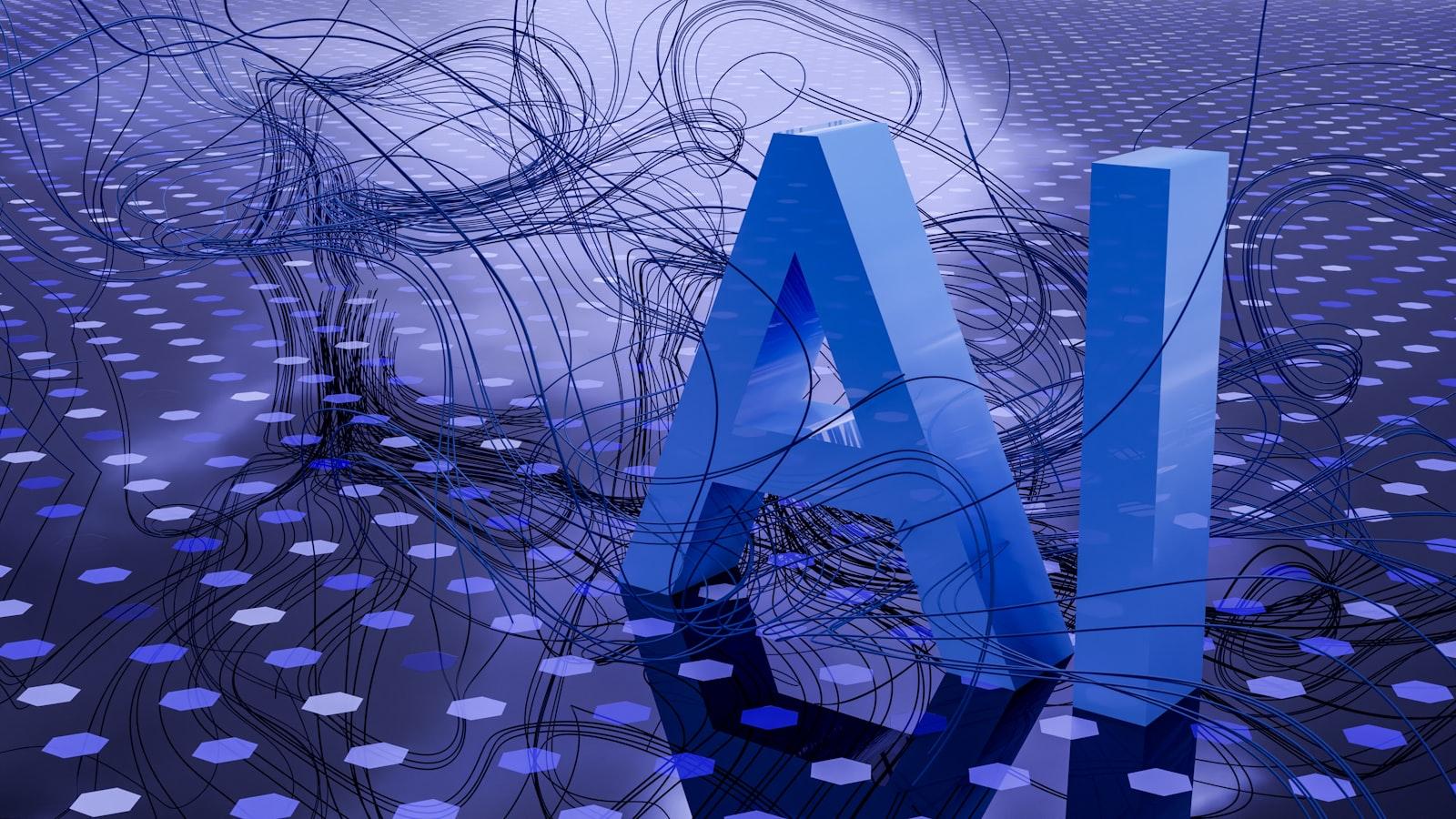 Abstract visualization of artificial intelligence systems